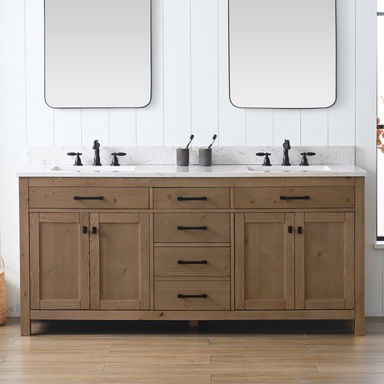 Atencio 72" Double Bathroom Vanity Set