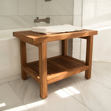 Novick Teak Shower Bench