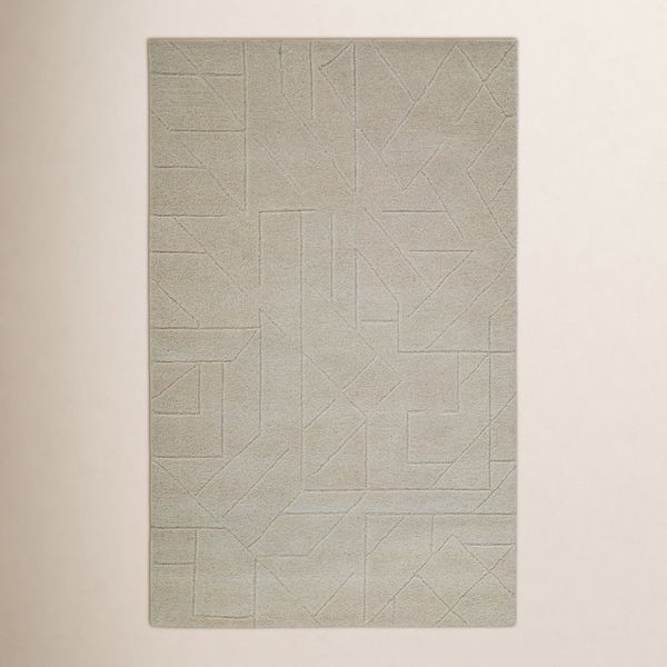 Orenthal Hand-Tufted Geometric Wool Rug