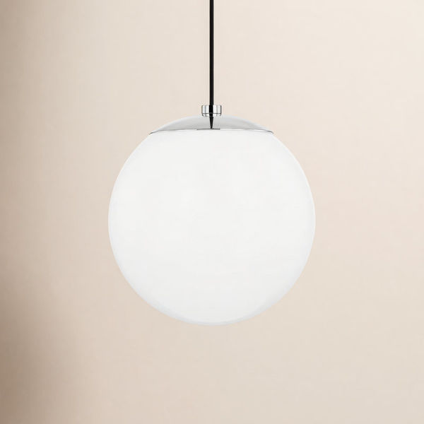 Luna 1 - Light Single Globe Pendant Accents