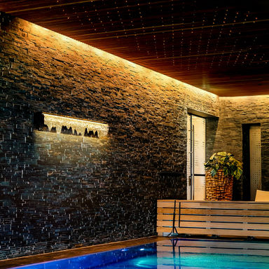 Solar Acrylic Waterfall Wall Light