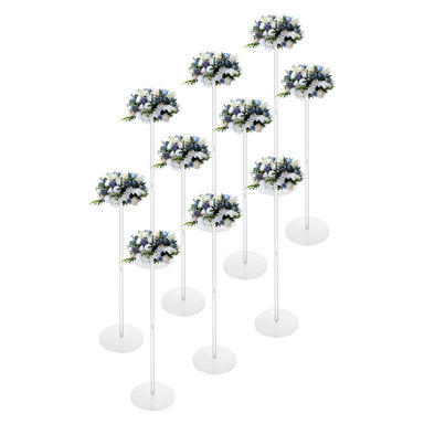 Acrylic Flower Centerpiece Vase Flowers Stands Weddings Decoration (Set of 10)