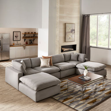 Bania 6 - Piece Upholstered Sectional