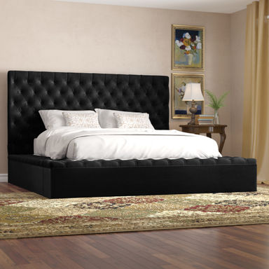 Everly Quinn Johnnay Tufted Upholstered Storage Platform Bed & Reviews | Wayfair
