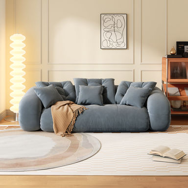 Everly Quinn Anchondo Foldable Velvet Sleeper Upholstered Sofa Bed,Convertible Couch & Reviews | Wayfair