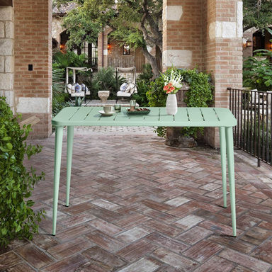 Medzarents Rectangular Steel Outdoor Table