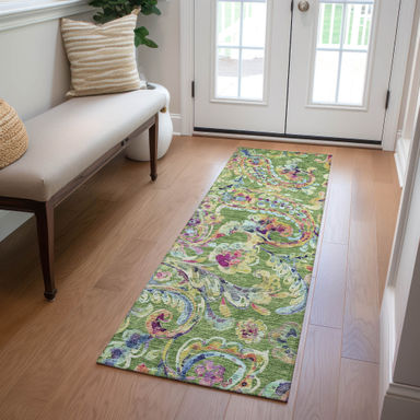 Malcom Indoor/Outdoor Area Rug with Non-Slip Backing