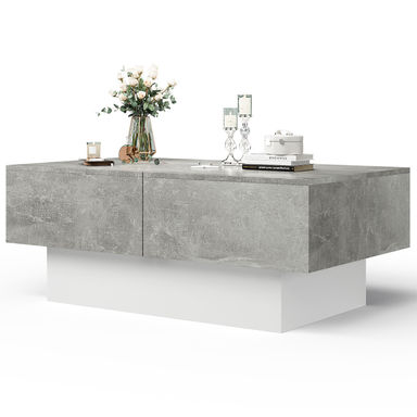 Ebern Designs Alesha-Mae Pedestal Coffee Table with Storage & Reviews | Wayfair