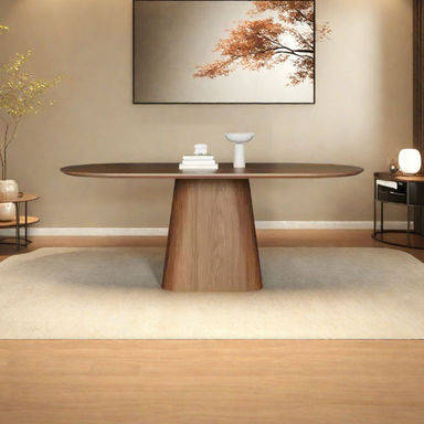 Sleek Surface Designs Vintage Style Solid Wood Dining Table | Wayfair