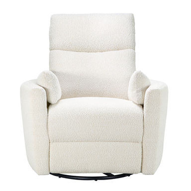 Lottie Swivel Recliner In Cream Boucle