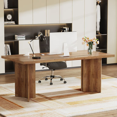 The Twillery Co.® Ragusa 63-Inch Rectangle Computer Desk & Reviews | Wayfair