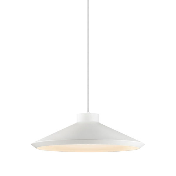 Koma 1 - Light Satin White Cone Pendant