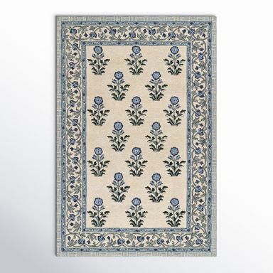 Alice Oriental Hand Tufted Wool Area Rug