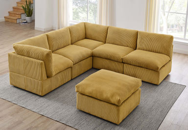 Kyanne Priyen 98" Wide Symmetrical Modular Corner Sectional