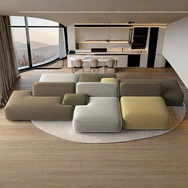 CoyNet Sofa Boutique Italian designer double-sided sofa living room bea | Wayfair