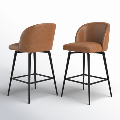 Wade Logan® Benedit Swivel Counter & Bar Stool & Reviews | Wayfair