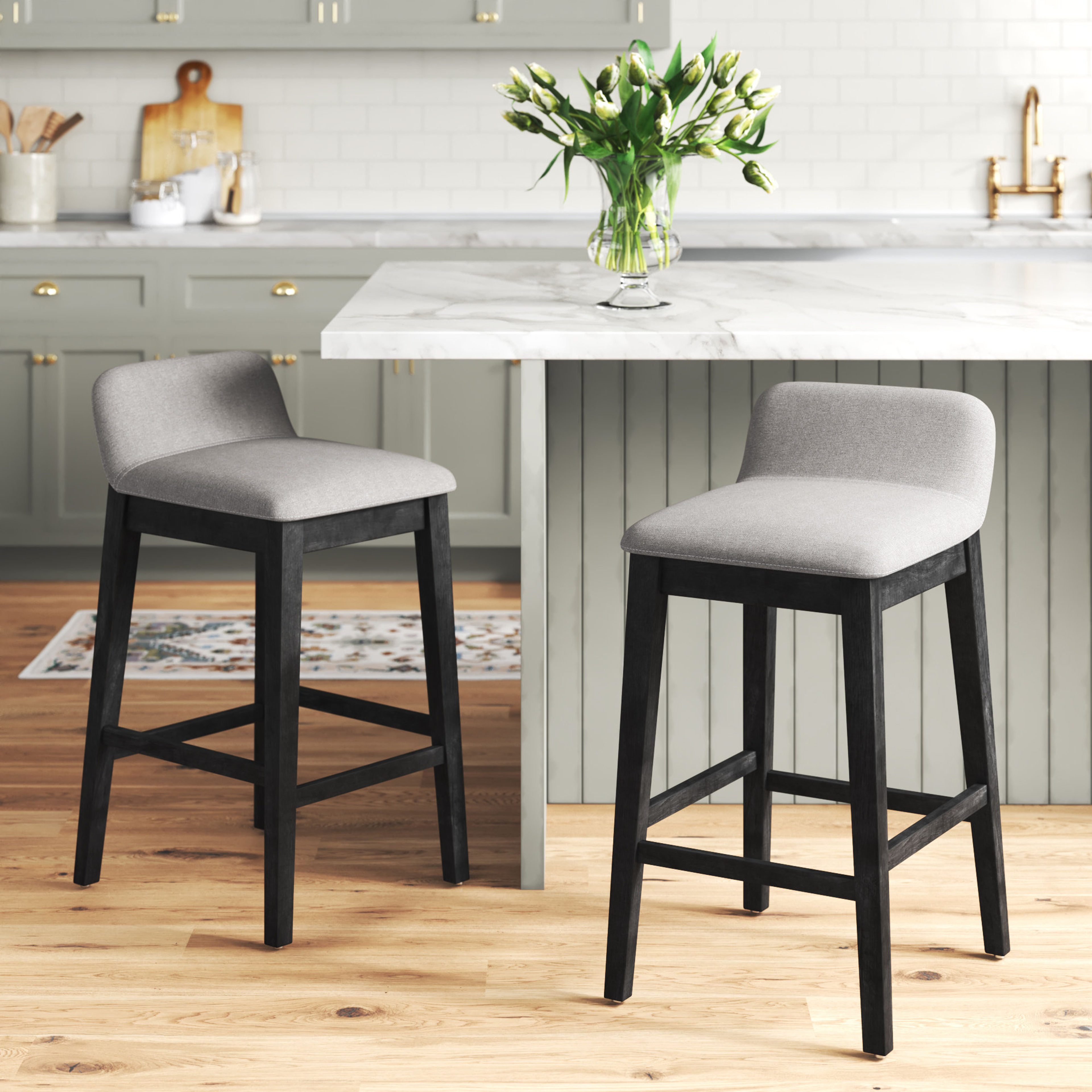 Auliffe Upholstered Bar & Counter Stool Set of 2