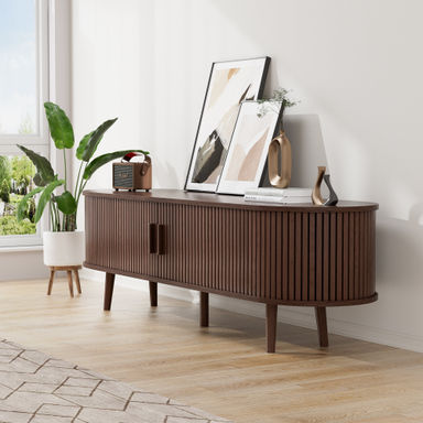Chaddy  TV Stand With Drawers And Storage Shelves Designed . Wood Entertainment Centre For Living Room And Bedroom, Media Console And Modern TV Console Table TV Stand