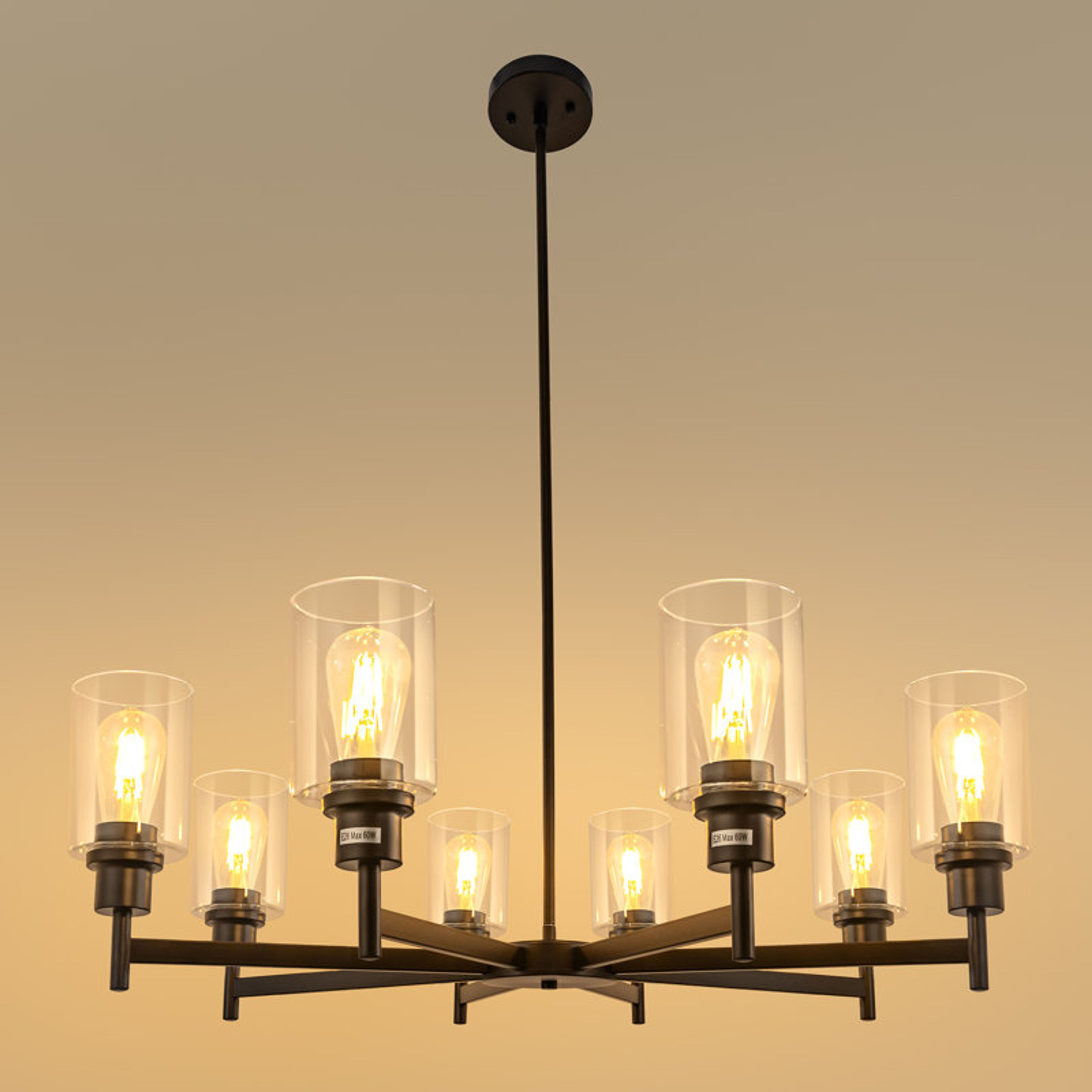 Ebern Designs 8-Light Contemporary Empire Chandelier | Modern Fixture
