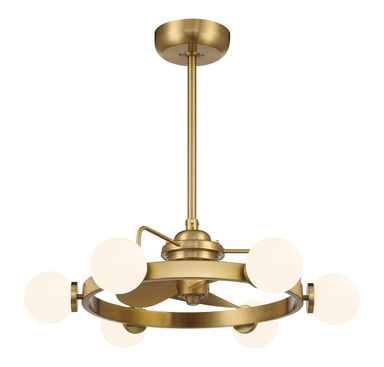 Jataveon 30" LED Fandelier with Remote Control