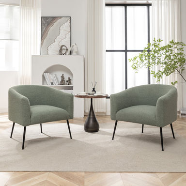 Jameila Upholstered Barrel Chair (Set of 2)