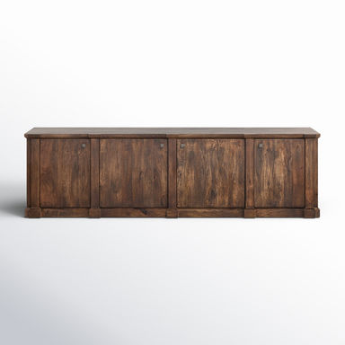 Birch Lane™ Ned Solid Wood TV Stand for TVs up to 88" & Reviews | Wayfair