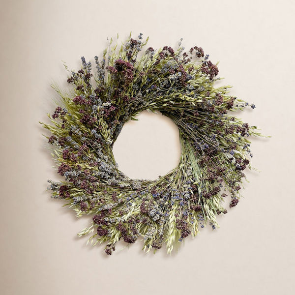 Dried Lavender and Avena Spring Wreath