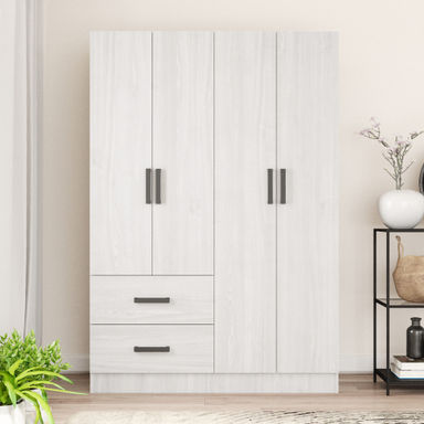 Latitude Run® Apollonios Solum 47"Wide Armoire Wardrobe Closet For Hanging With 2 Drawers & Shelves & Reviews | Wayfair