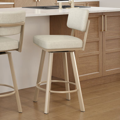 Hokku Designs Amoriah Swivel Counter & Bar Stool with Upholstery & Reviews | Wayfair