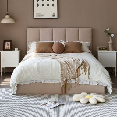 Juanetta Hydraulic Lift Up Storage Upholstered Platform Bed