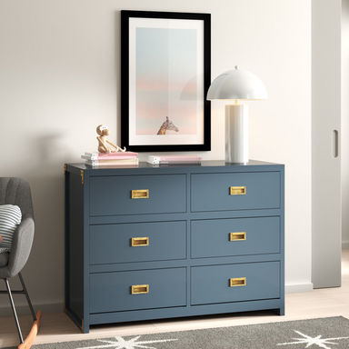 Hubble 6 Drawer Double Dresser