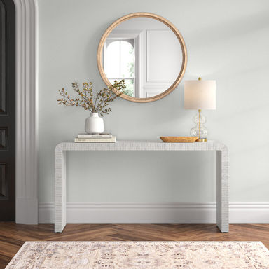 Bejou Mother Of Pearl Waterfall Console Table