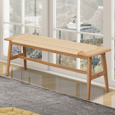 Gurmukh Solid Wood Bench, Entryway Bench, Dining Bench