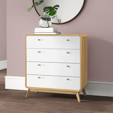 George Oliver Jenova 4 Drawer 31.5" W Chest & Reviews | Wayfair