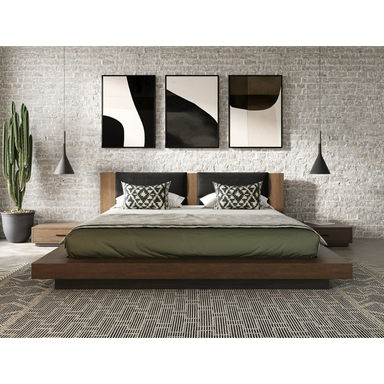 Boushra Solid Wood 3 Piece Bedroom Set
