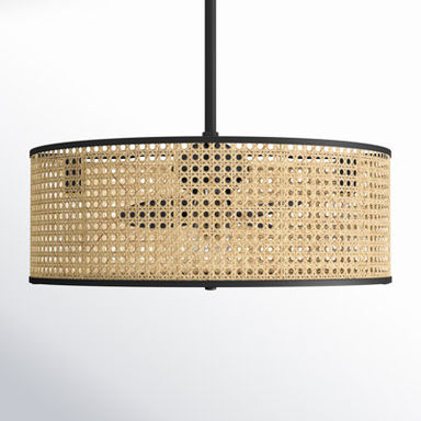 Hampson 25" 4-Light Fandelier with Remote Control