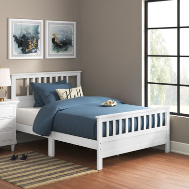 Three Posts™ Teen Esteban Wood Platform Bed with Headboard & Reviews | Wayfair