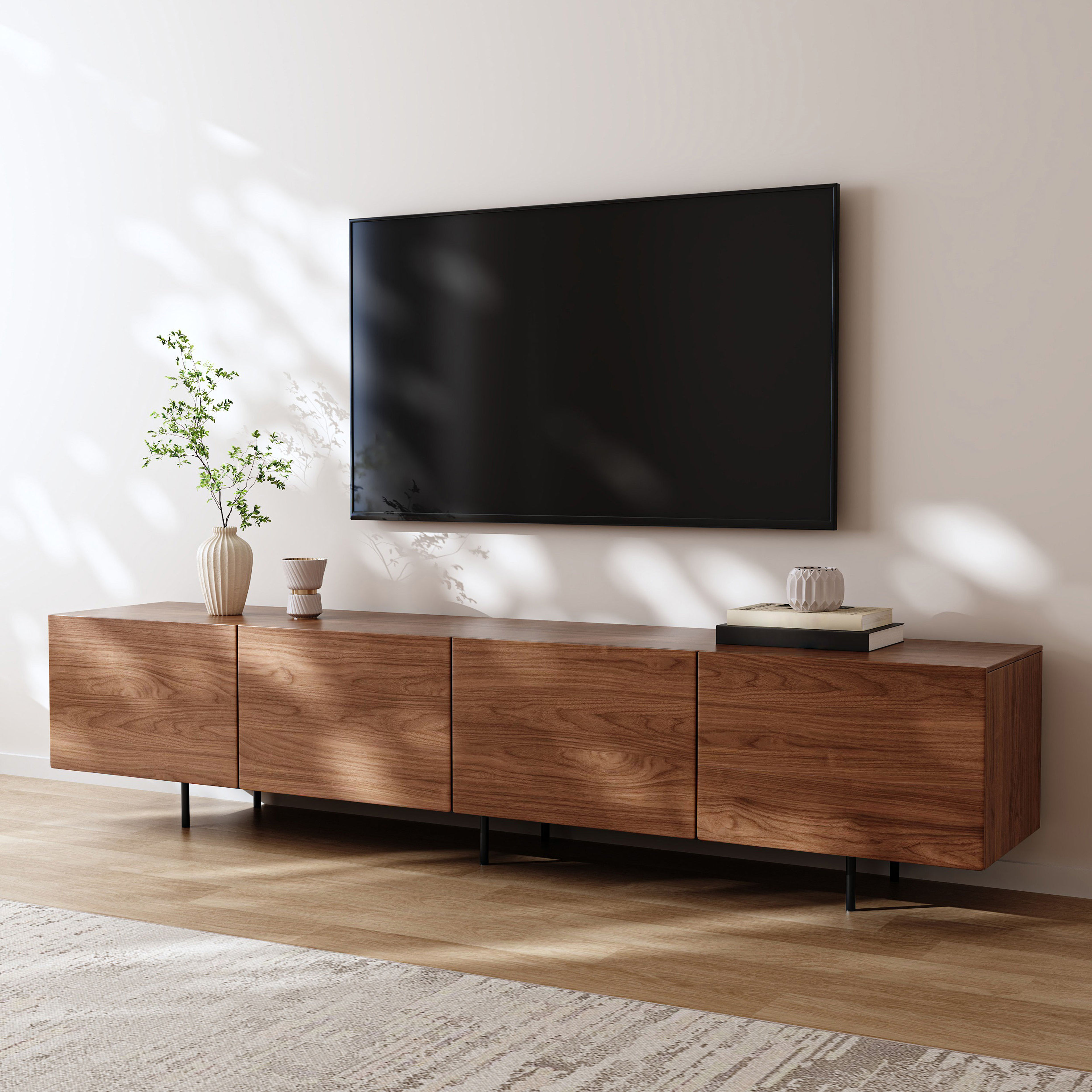Latitude Run Modern 4-Door TV Stand Credenza | Wayfair