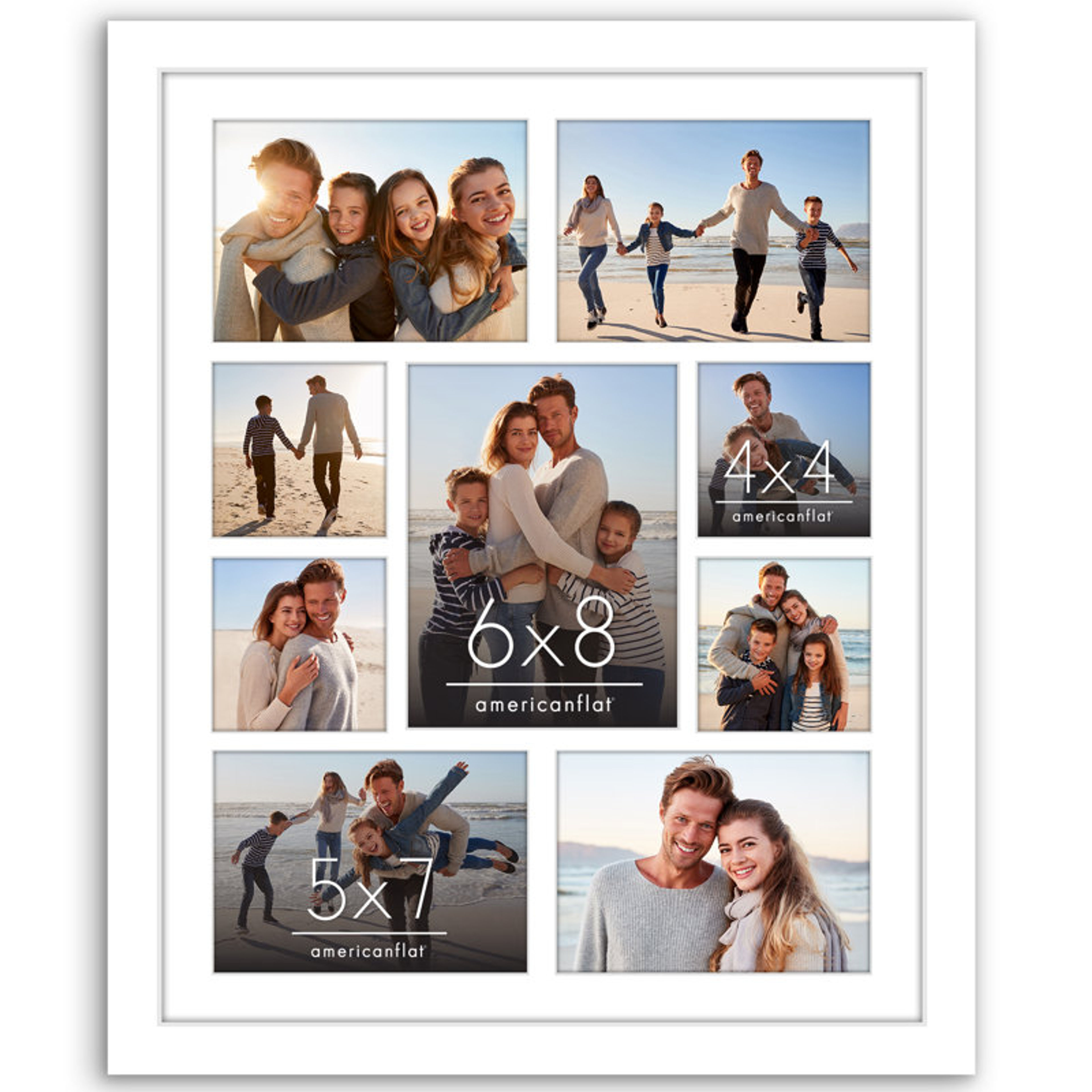 Americanflat 16x20 Black Collage Picture Frame for Multiple Photos