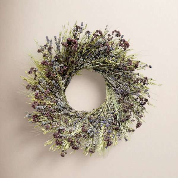Dried Lavender and Avena Spring Wreath