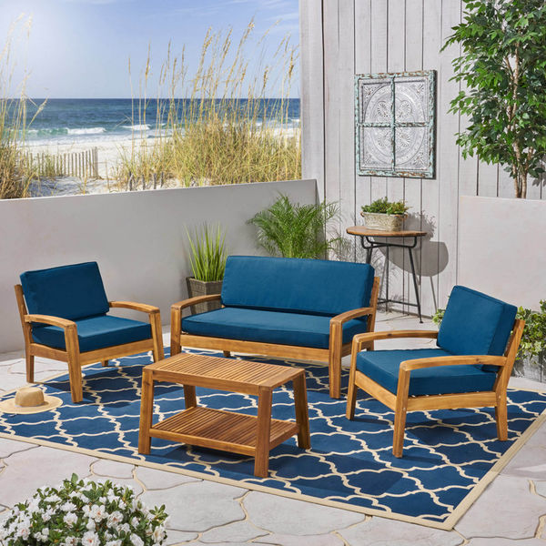 Sondra 4 Piece Sofa Seating Group with Cushions