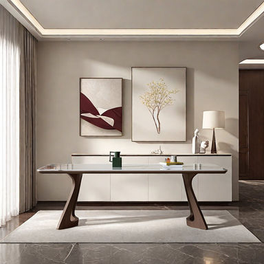 Gateville Ash Solid Wood Base Dining Table