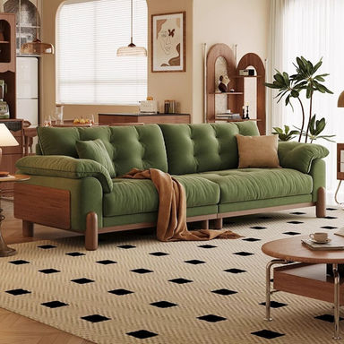 KANGLY French Vintage Green Sofa | Wayfair