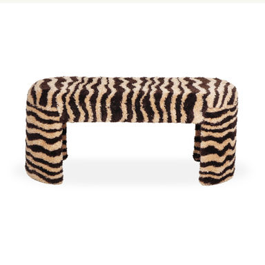 Everly Quinn Welsh Faux Shearling Bench & Reviews | Wayfair