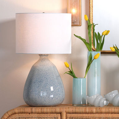 Elevated Coastal Ceramic Table Lamp