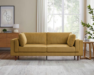 Latitude Run® Kraz MINIMORE Modern Style 85'' Square Arm Sofa & Reviews | Wayfair