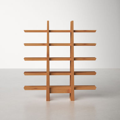 AllModern Samar 72" H x 66" W Wood Library Bookcase & Reviews | Wayfair