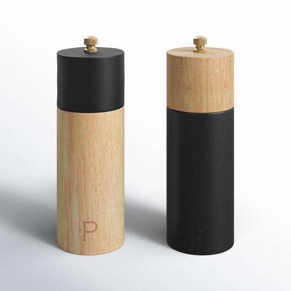 Pacey Two-Tone Rubber Salt and Pepper Shaker Set