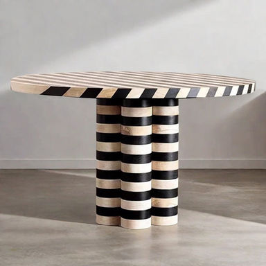 Retro Simple Round Solid Wood Dining Tables