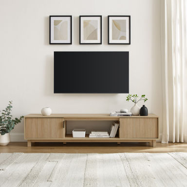 Farmann Reeded 2-Door TV Stand